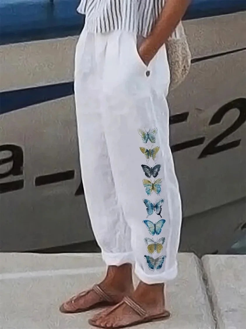 Casual Loose Butterfly Casual Pants
