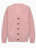 Casual Plain Warm Knitted Cardigan