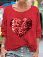Vintage Plaid Crew Neck Long Sleeve T-Shirt