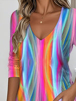 Party Elegant Retro V-neck Long Sleeve Tops