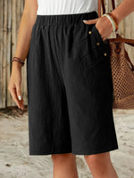 Casual Loose Fit Elegant Plain Pants