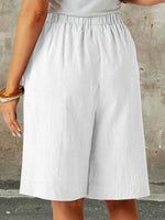 Casual Loose Fit Elegant Plain Pants