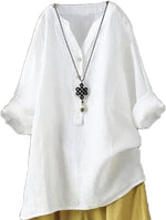 Standing Collar Solid Color Buttons Long Sleeved Shirt