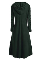 Hooded High Low Drop Shoulder Longline Sweater