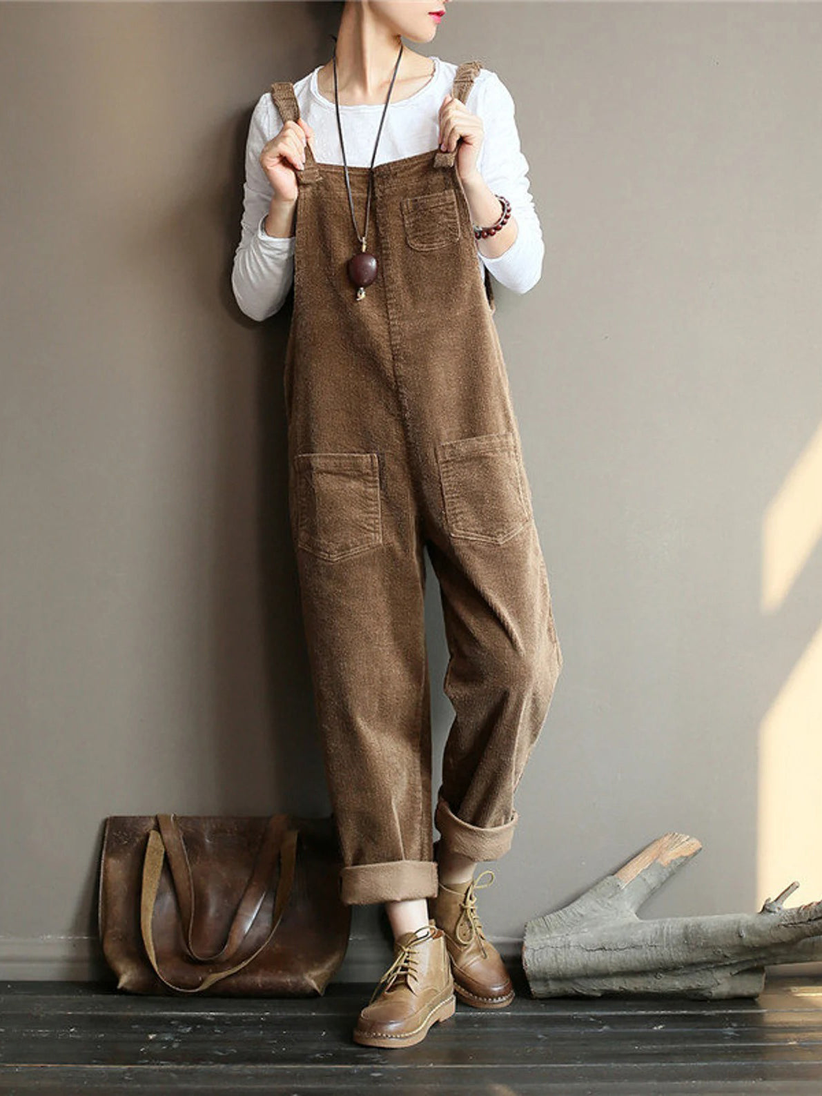 NEW |Wide Leg Corduroy Overalls