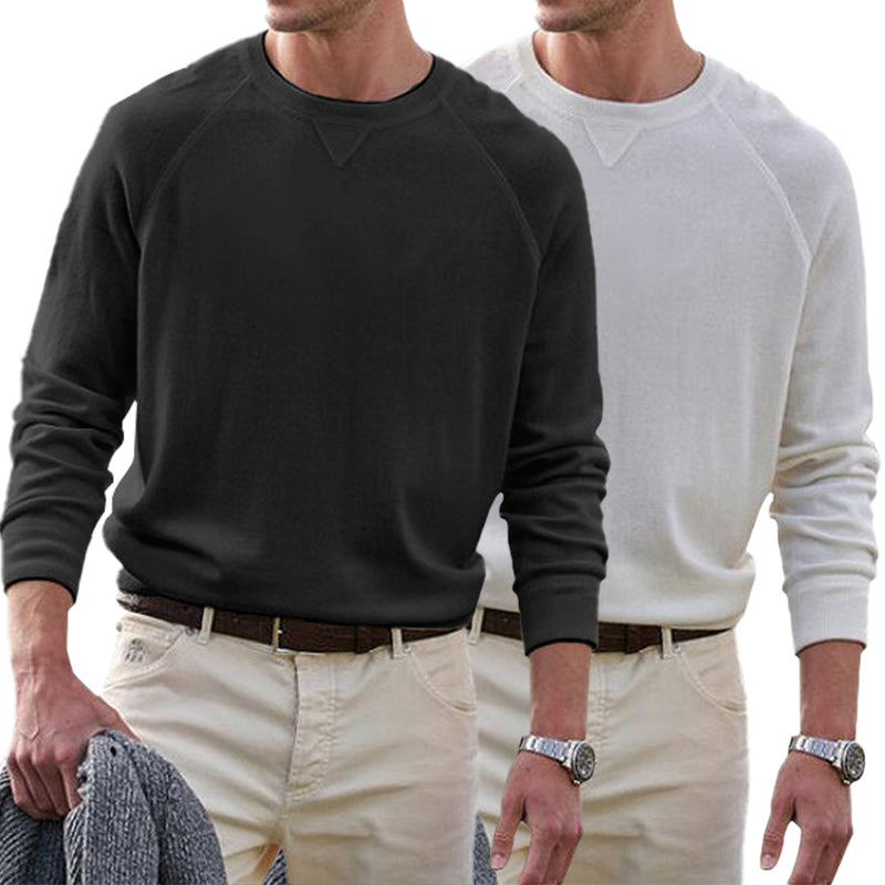 Men's Cotton Casual Crew Neck Tops