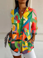 Vintage Casual Long Sleeve Blouse