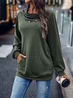 Plain Loose Hoodie Casual Sweatshirt