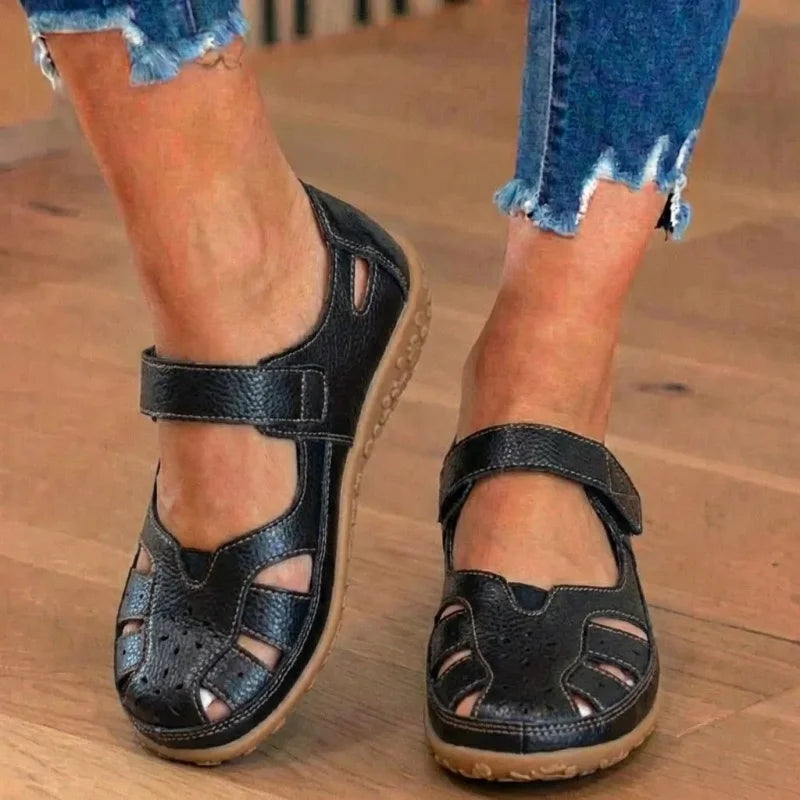 Women's Genuine Leather Mary Jane Sandals