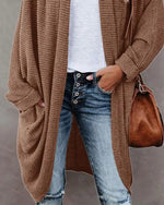 Women's Batwing Sleeve Open Front Longline Coat