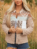 Women's Vintage Patchwork Tribal Quilted Coat