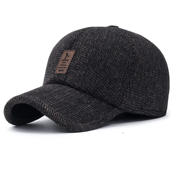 Men's Winter Baseball Cap - With Ear Muffs