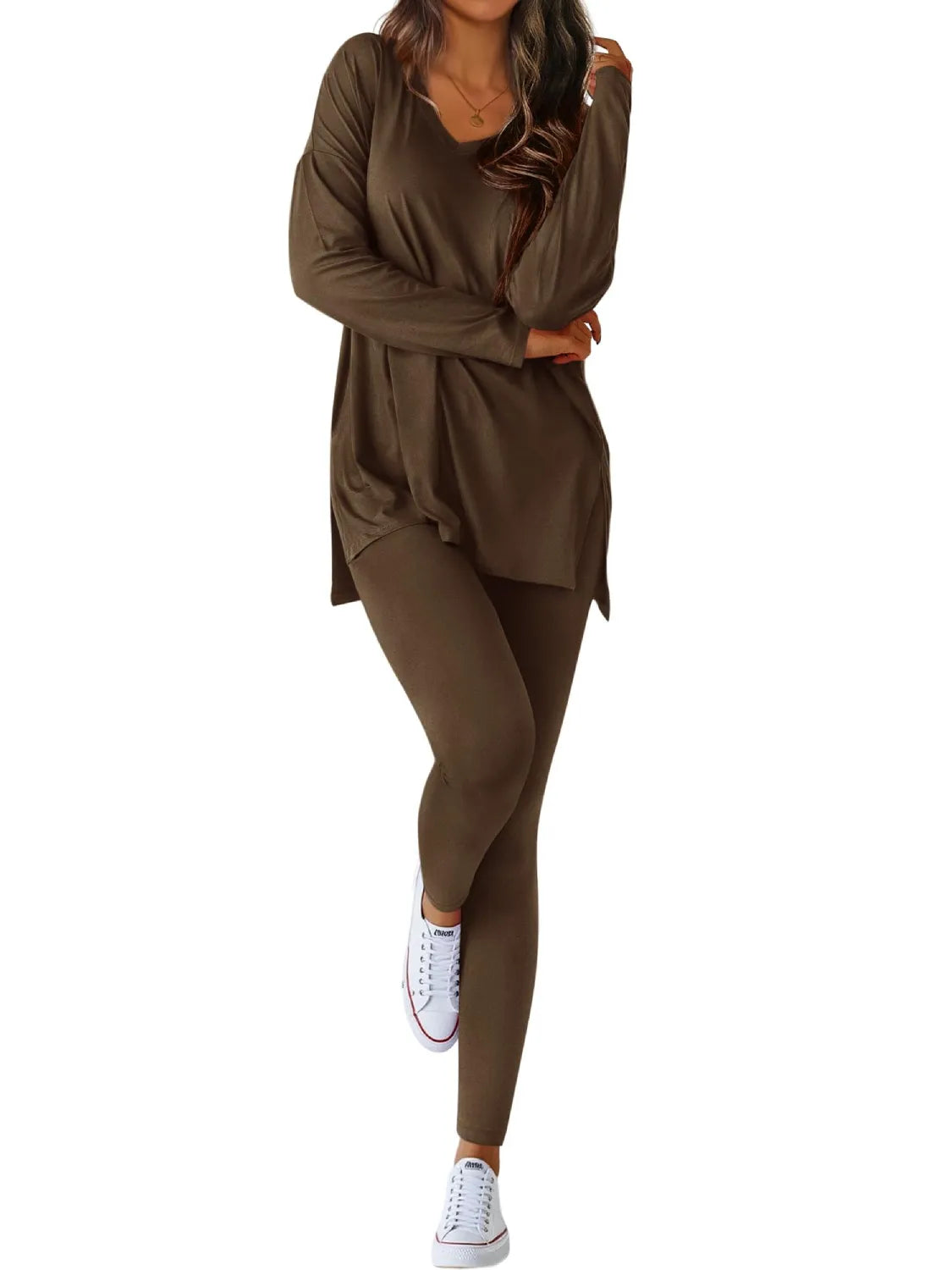 Women's Casual V-neck Oversized Matching Set