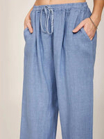 Women's Casual Cotton Linen Lose Trousers