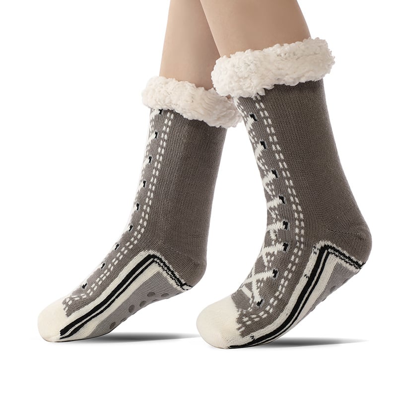 ??Ultra-thick Cashmere Slipper Home Socks