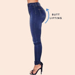 Double Breasted High Waist Skinny Jeans