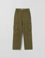 Adjustable Multi-pocket Twill Cargo Trousers