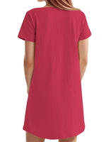 Women's Solid Square Neck Pocket Mini Dress