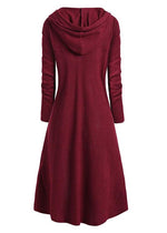 Hooded High Low Drop Shoulder Longline Sweater