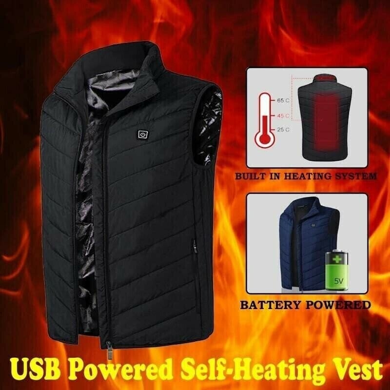 New Unisex Warming Heated Jacket/Vest??(Without rechargeable battery)
