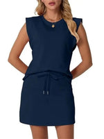 2026 Women's Summer 2 Piece Skort Set