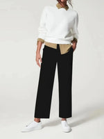Women's Stretch Twill Cropped Wide Leg Pant