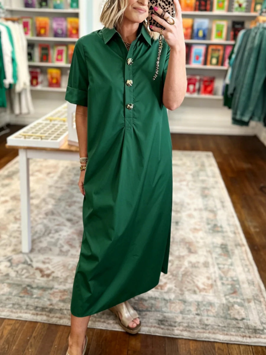 Women's Casual Chic Relaxed Shirt Dress