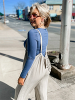 Soft Loose Solid Color Wide Leg Jumpsuit