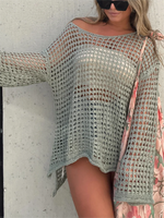 Women's Fashion Crochet Skeleton Blouse
