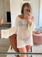 New Women's Crochet Hollow Out Cover Up