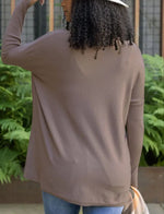 NewLong Sleeve Thumbhole Sweater Pocket Tunic