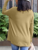 NewLong Sleeve Thumbhole Sweater Pocket Tunic