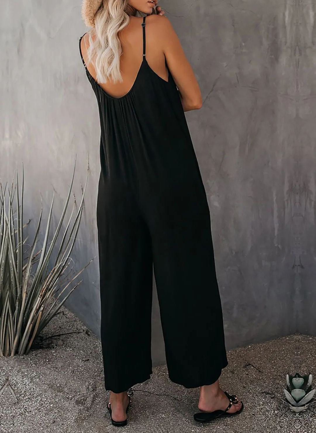 Women's Flowy Jumpsuit with Pockets