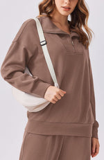 Women's Oversized Sweatshirt Wide Leg Pants Two Piece Set