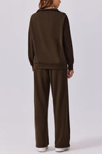 Women's Oversized Sweatshirt Wide Leg Pants Two Piece Set