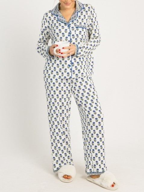 Women's Floral Long Sleeve Pajama Set