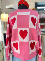 Women Love Print Loose Casual Sweaters