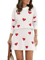 Women's Skirt 2 Piece Long Sleeve Crewneck Sweaters (Buy 2 Free Shipping)