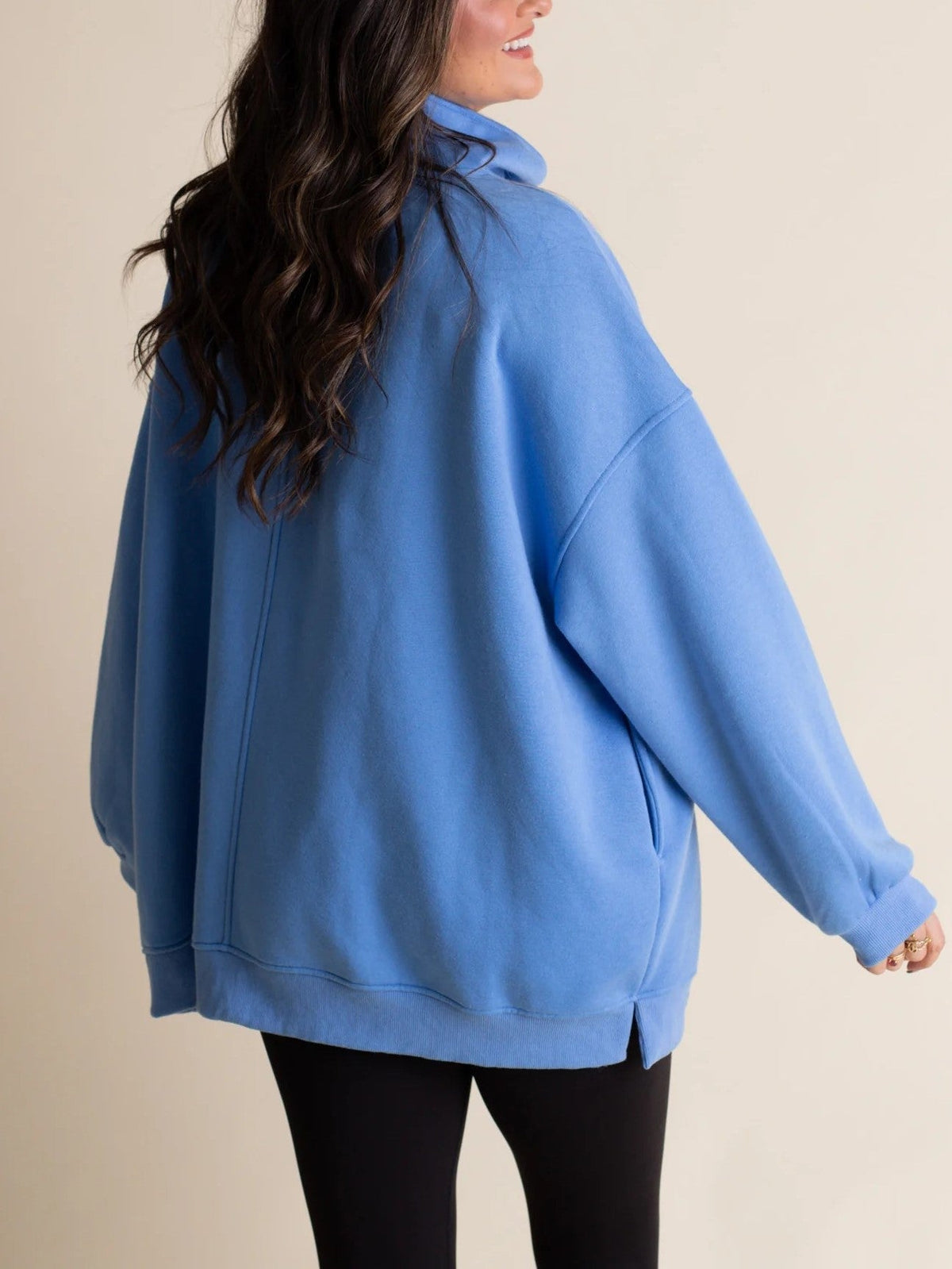 Women's Oversized Turtleneck Sweatshirt