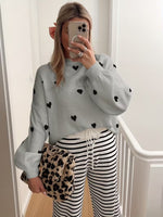 Valentine's Day Sweetheart Print Sweater