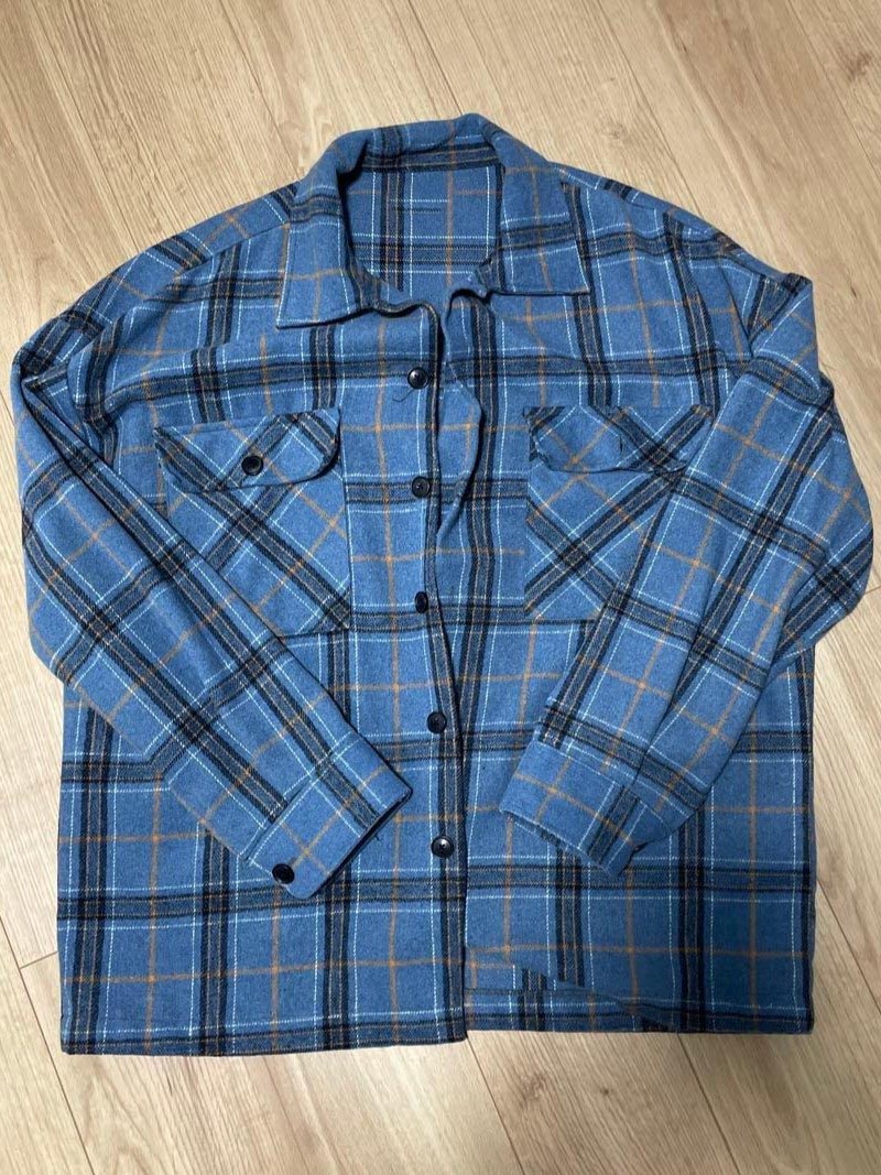 Women's Plaid Long-Sleeved Shirt