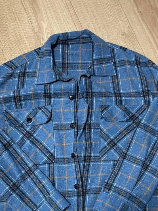 Women's Plaid Long-Sleeved Shirt