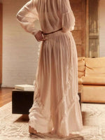 Women's Long-Sleeve Lace Pajama Set