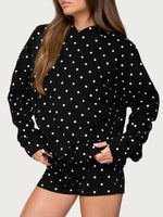 Women's Polka Dot Hoodie Set