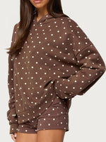 Women's Polka Dot Hoodie Set