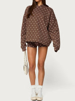 Women's Polka Dot Hoodie Set