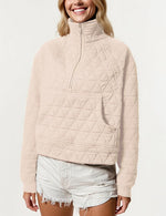 Women's Half-Zip Quilted Jacket Pullover