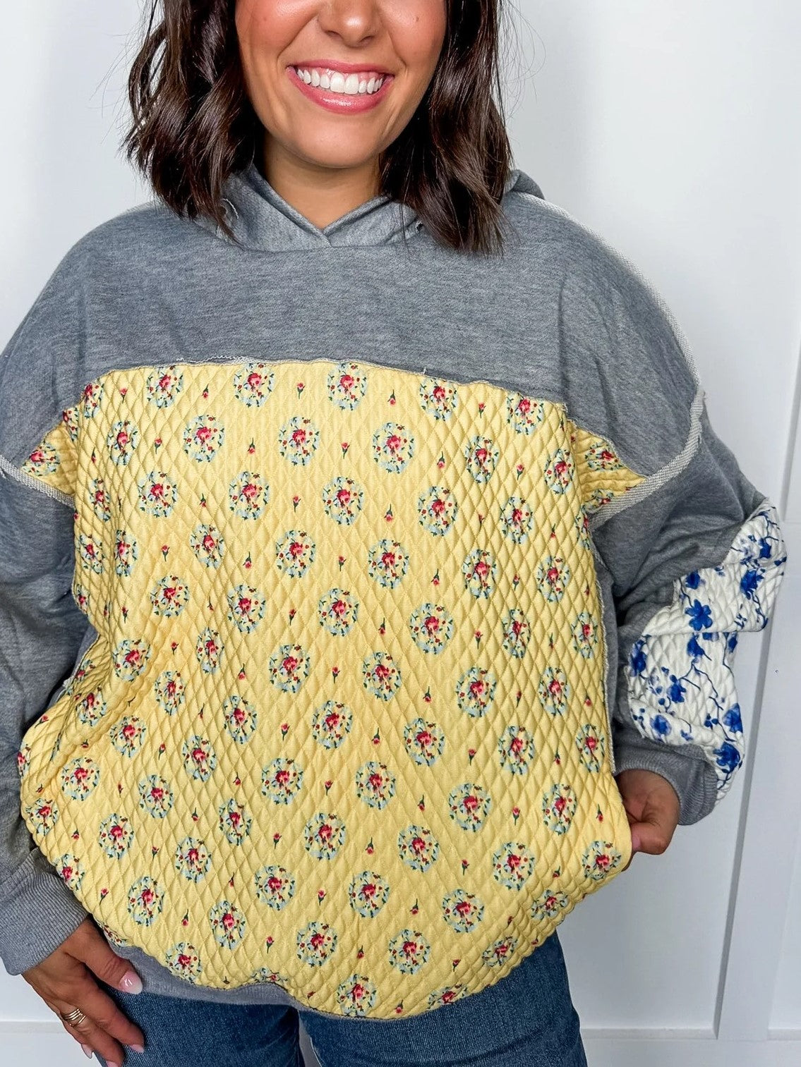 Women's Patchwork Hoodie