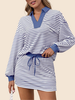 Women's Casual Striped Two-Piece Set