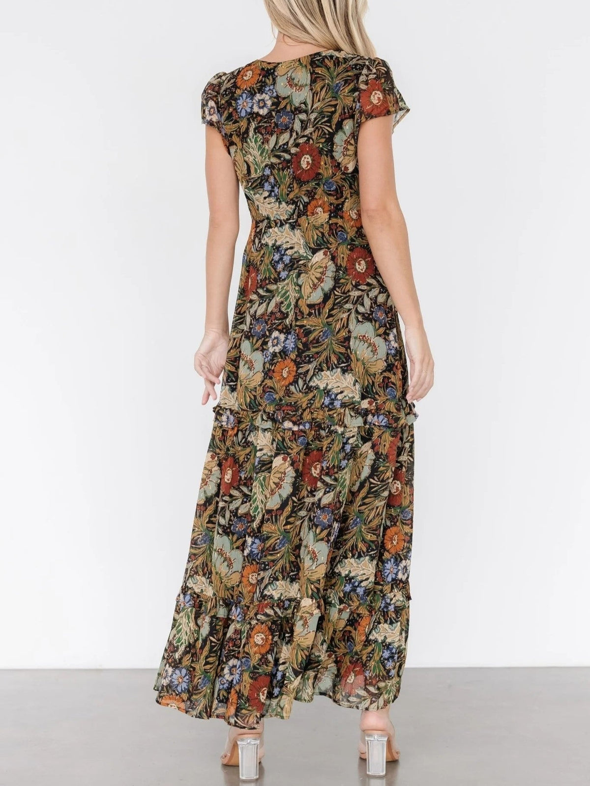 Women's Floral Paisley Maxi Dress